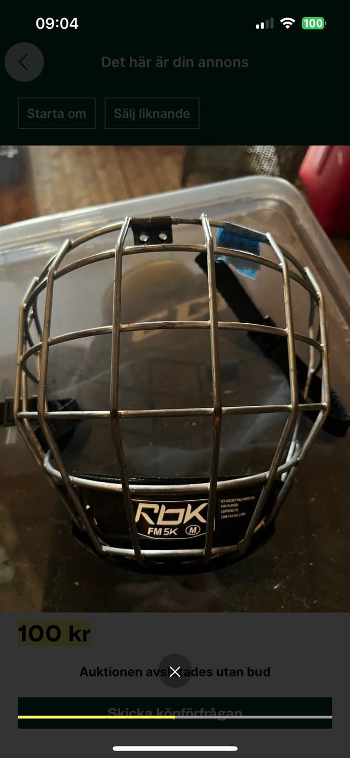 Hockey galler Reebok stl m