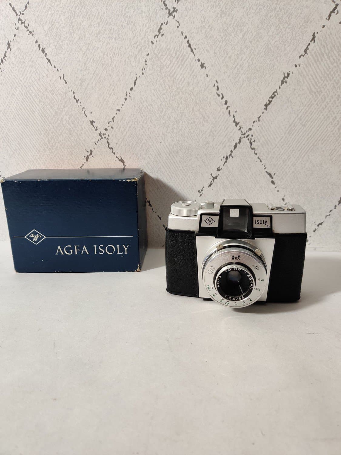 AGFA ISOLY 2a / Vintagekamera / Låda/ Germany / Retro