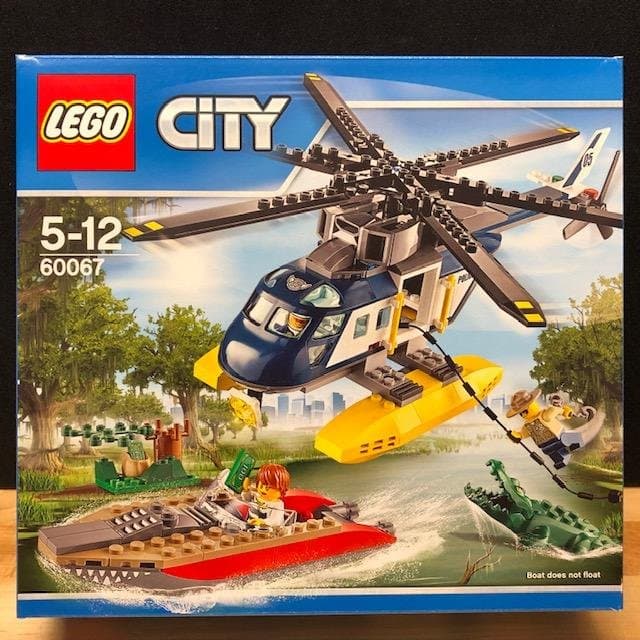 LEGO City 60067 "Helikopterjakt" - från 2015, Oöppnad / förseglad!
