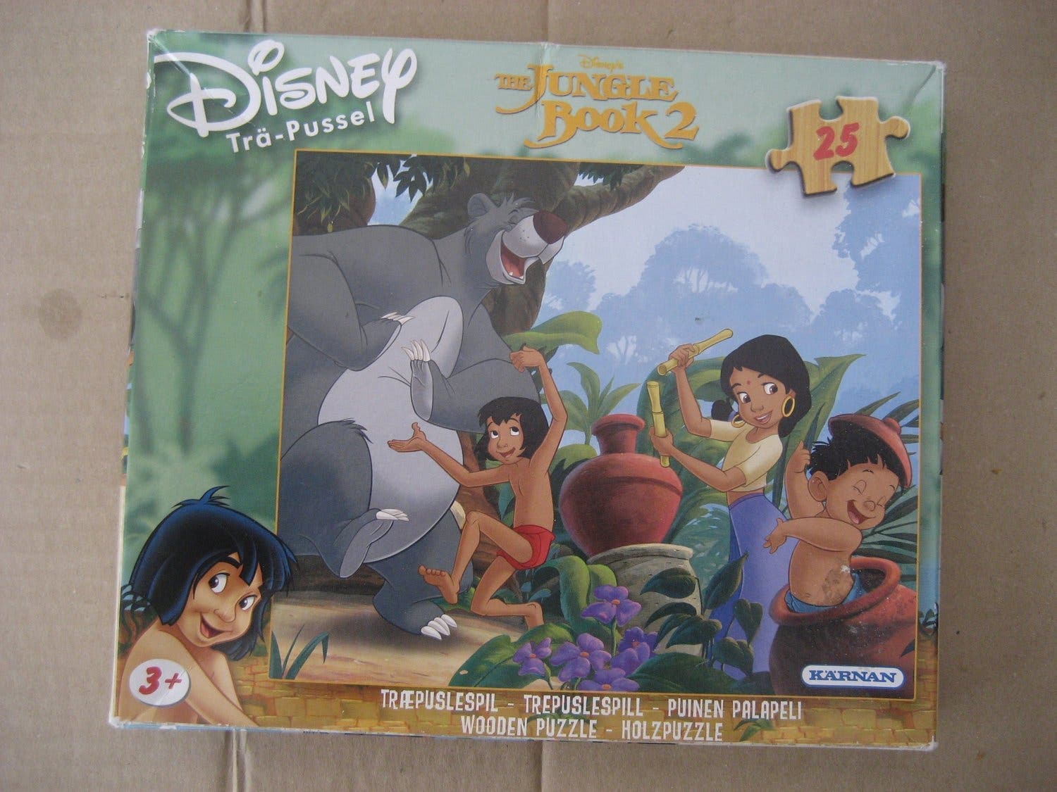 Pussel-Trä-Pussel - Disney - The Jungle Book 2 25 bitar 25 x 21 cm Kärnan