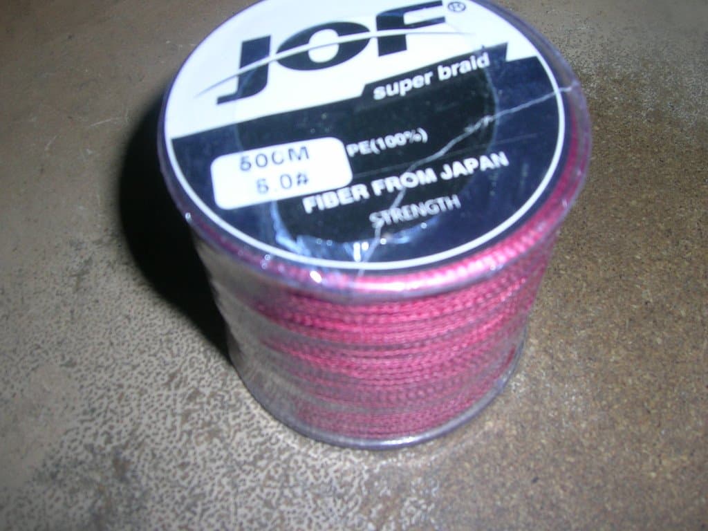 NY flätlina JOF 500m vinröd 0,40 mm styrka 36,4 kg