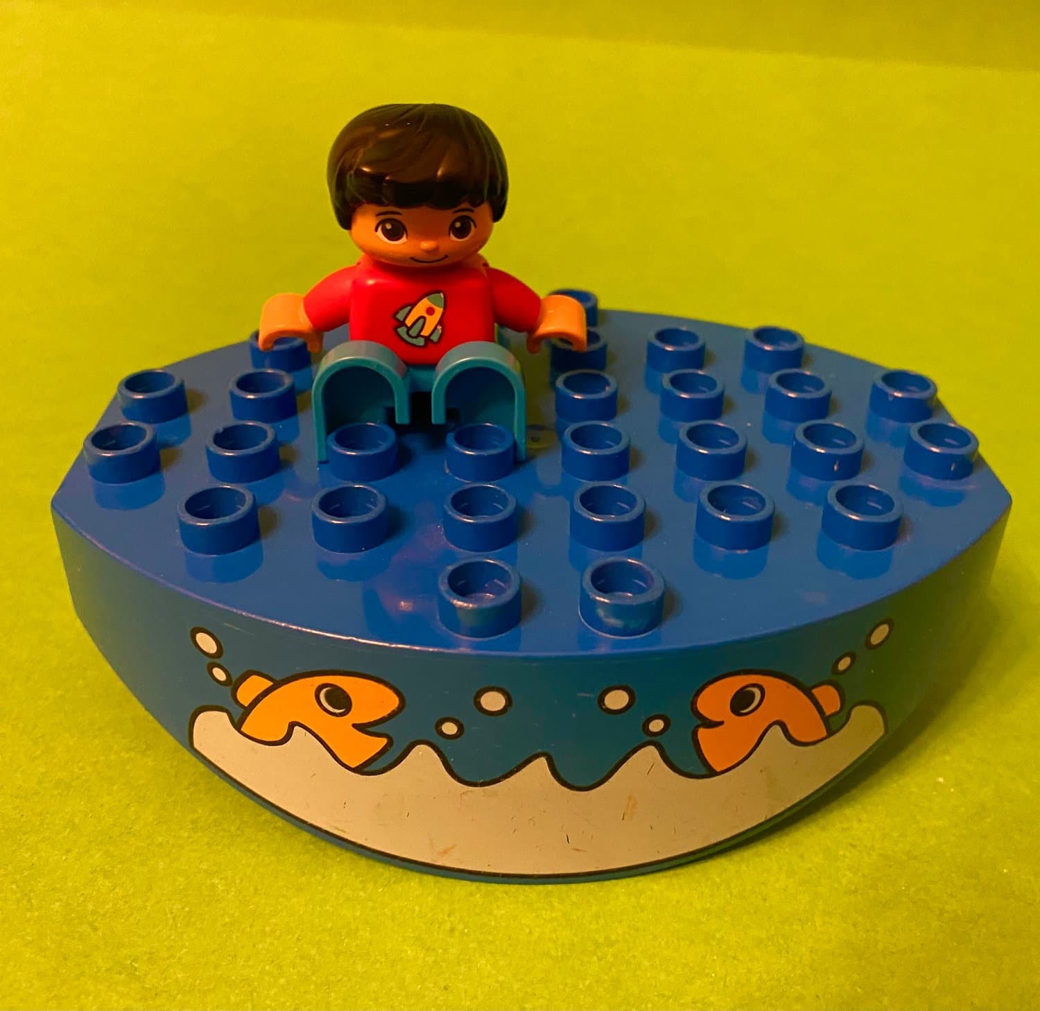 Lego DUPLO Flotte eller Båt Badleksak Flyter och Gungar + Figur