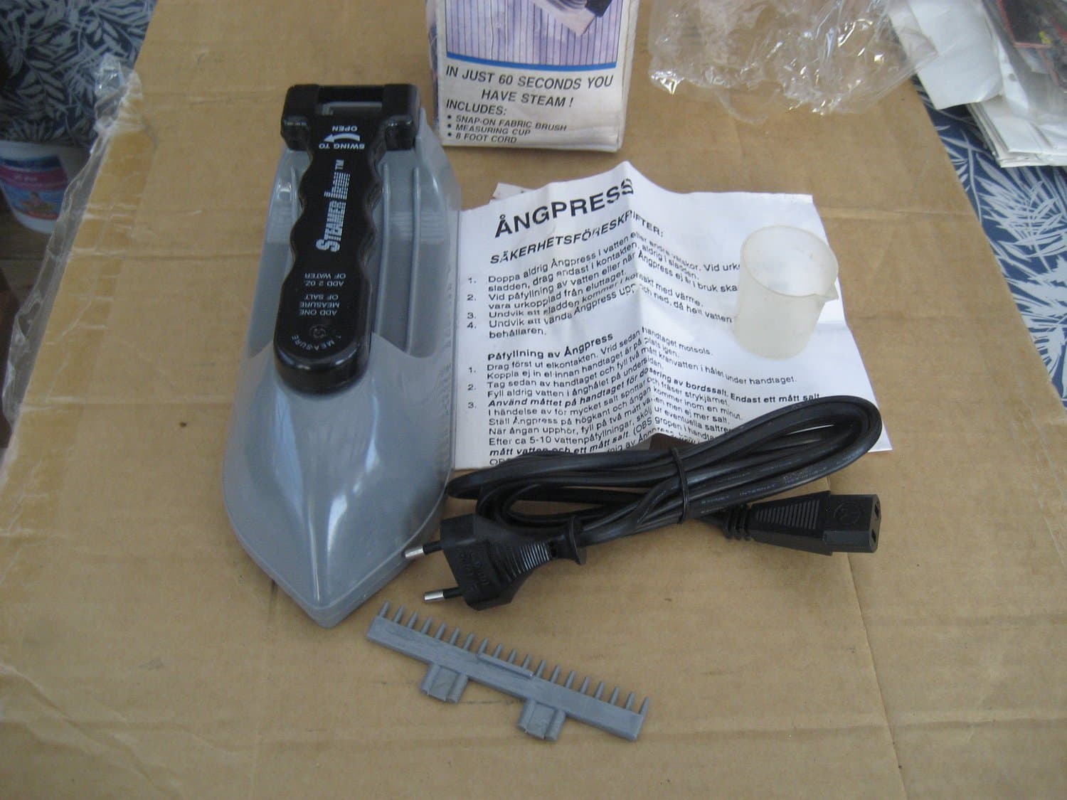 Ångpress / Strykjärn - Steamer Iron **Ny**