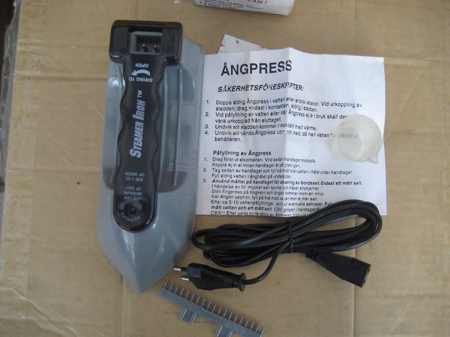 Ångpress / Strykjärn - Steamer Iron **Ny**