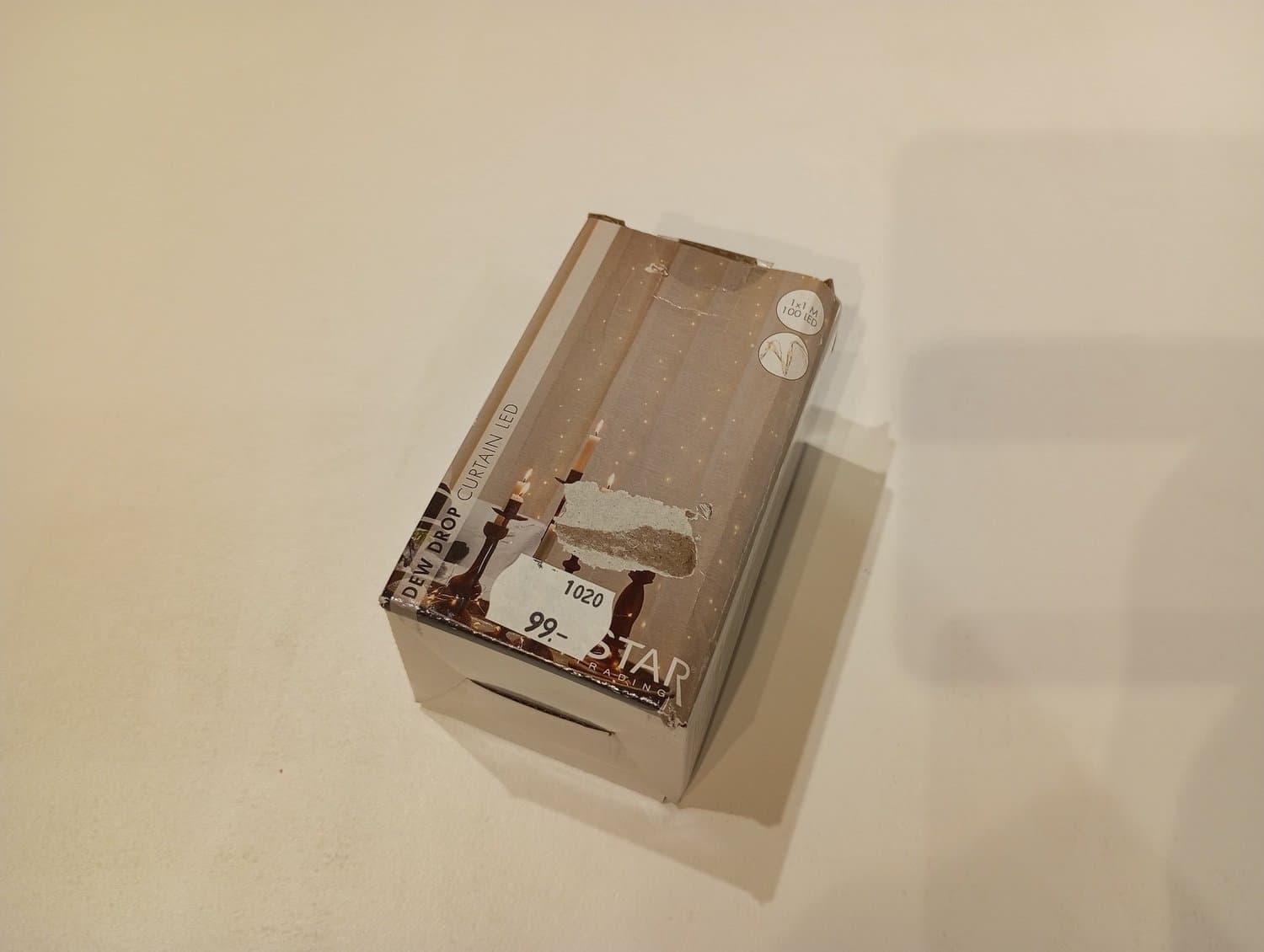 Dew Drop Curtain LED 1 x 1 m 100 LED inomhus belysning slinga art no 456-18-1