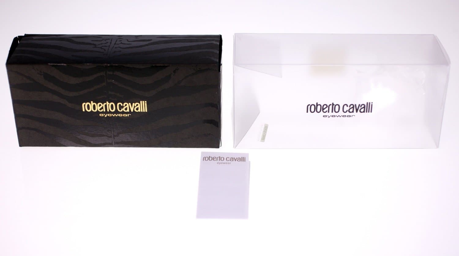 Roberto Cavalli Eyewear boxes-NO Sunglasses-2 EMPTY boxes-circa 00s-Weight 62g