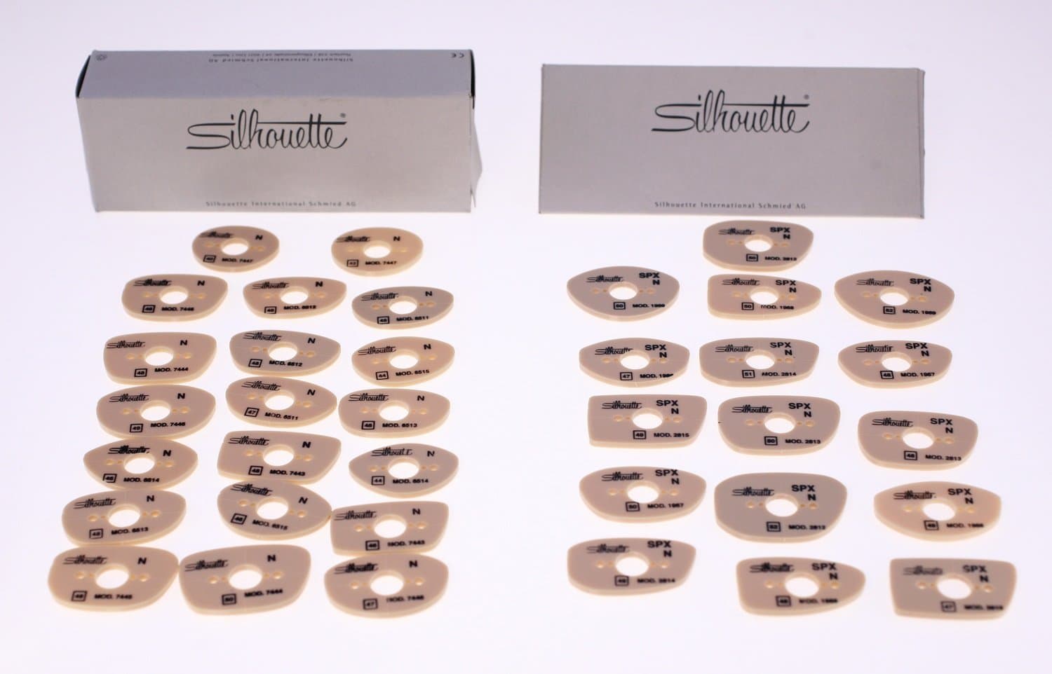 Silhouette vintage eyewear identification pieces-36 pieces included-Weight 154g