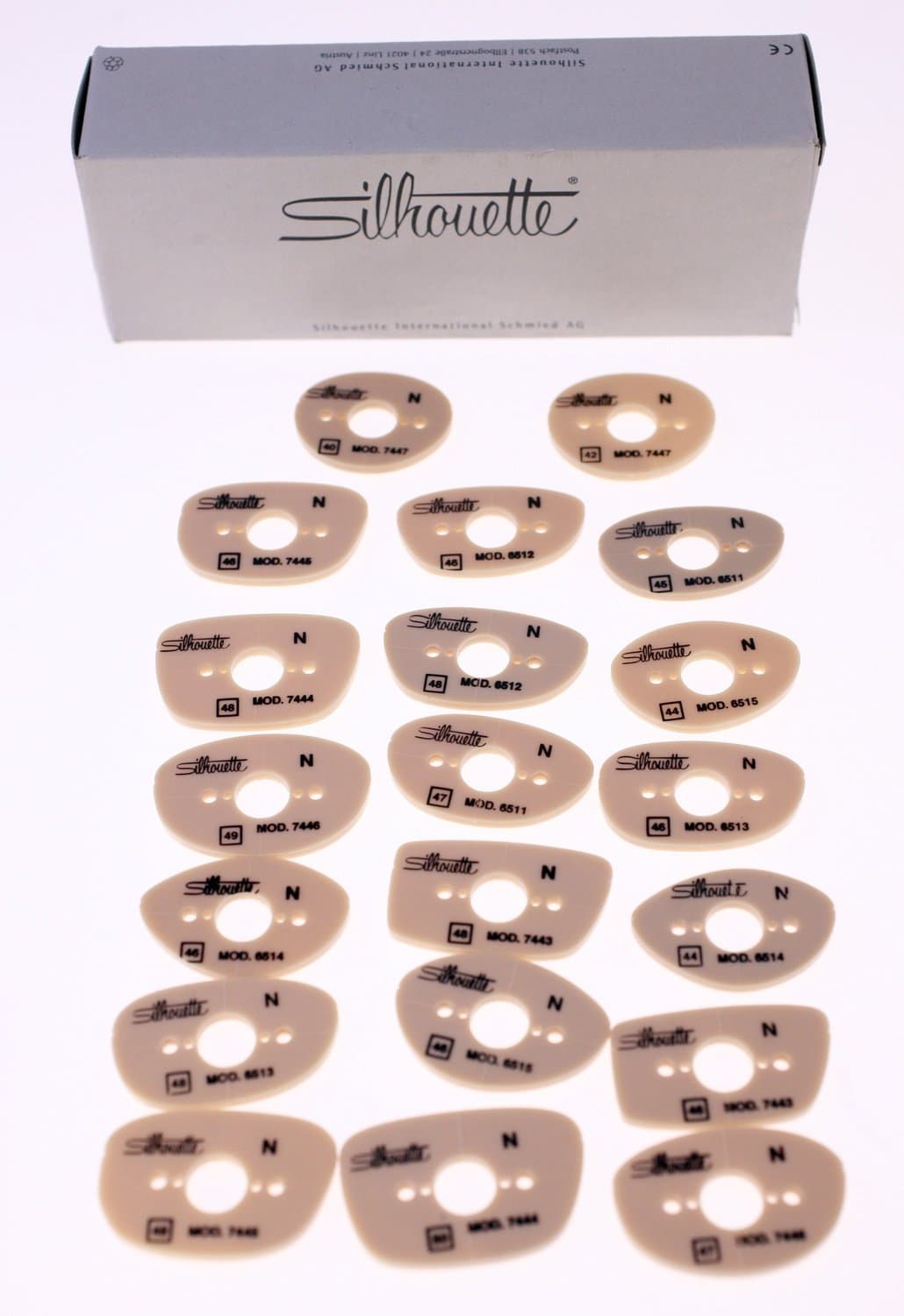 Silhouette vintage eyewear identification pieces-36 pieces included-Weight 154g