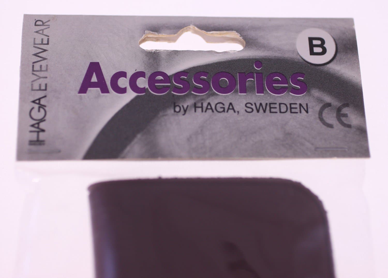 HAGA EYEWEAR brown leatherette glasses case-circa 1990s-BRAND NEW sealed-22g