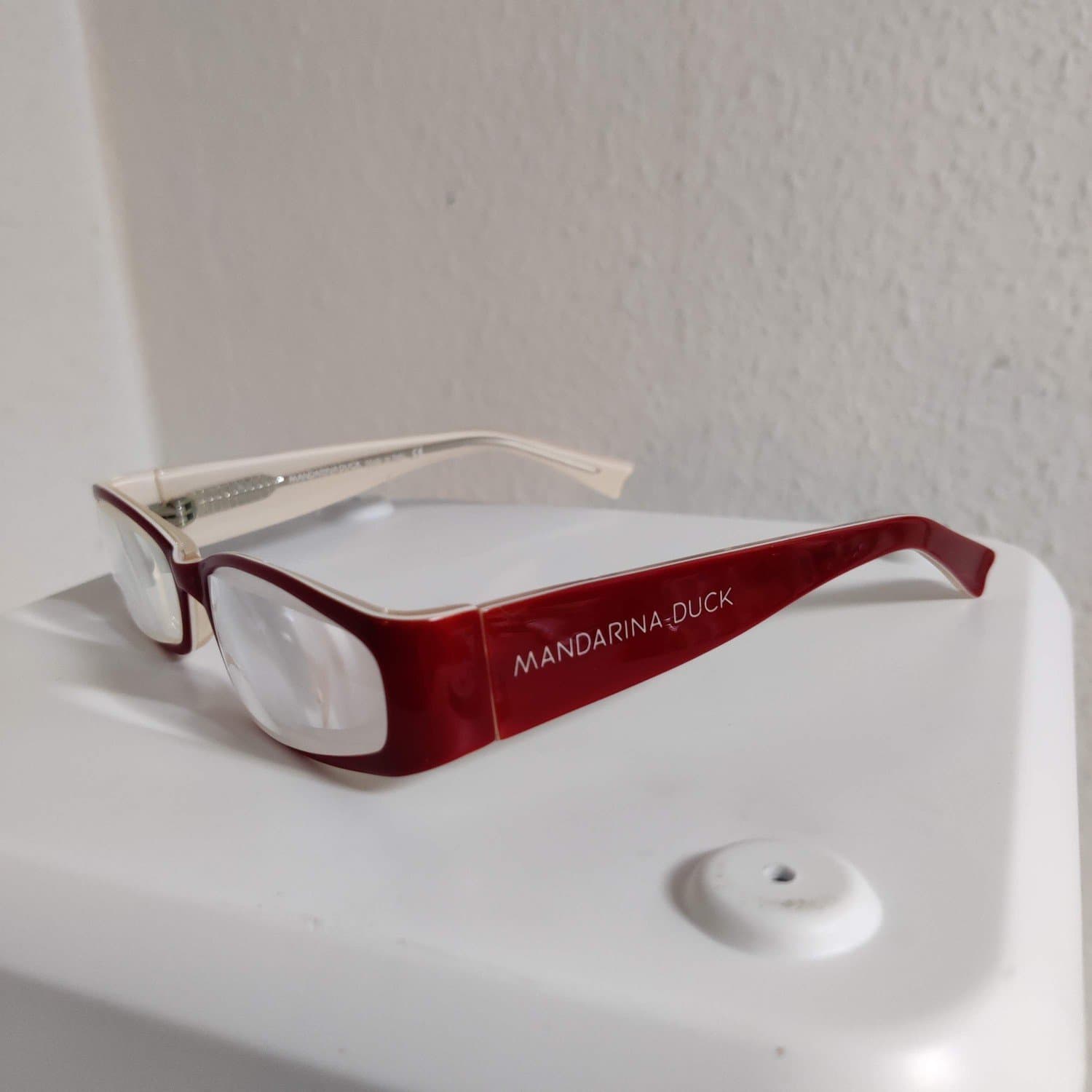 MANDARINA DUCK Glasögonbågar (MD40262 H57) Röda Mycket fint skick Italy Designer