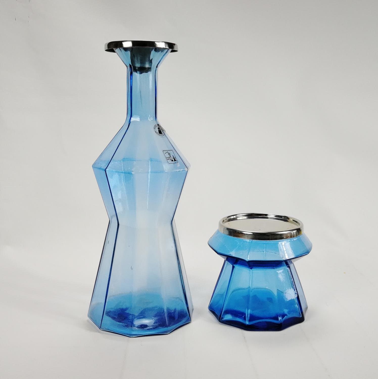 Ljustake - Ikea Bortglömd i glas (Hand Made Quality "Blå Kollektion" Ljusstakar)