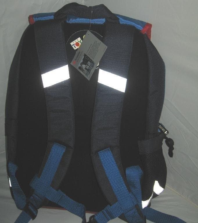 Stor Alpine Ryggsäck Blå/Röd Skolväska