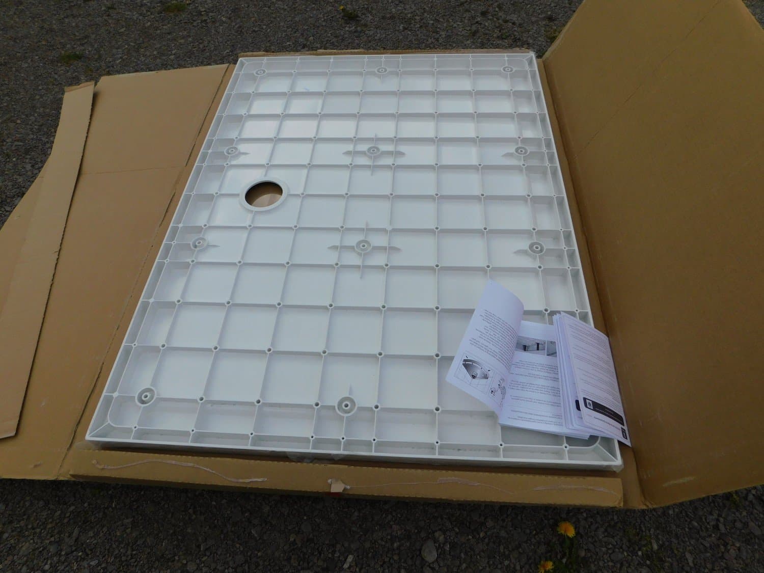 Duschgolv Van Marcke Ny I Kartong 120x90x3,5 Inkl avlopp