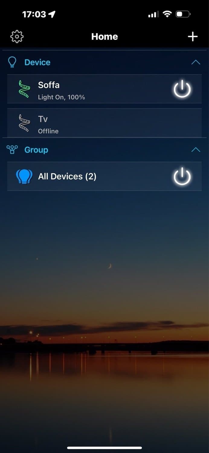 Vattentät app styrt Komplett kit 15m led slinga som styrs via Wi-Fi