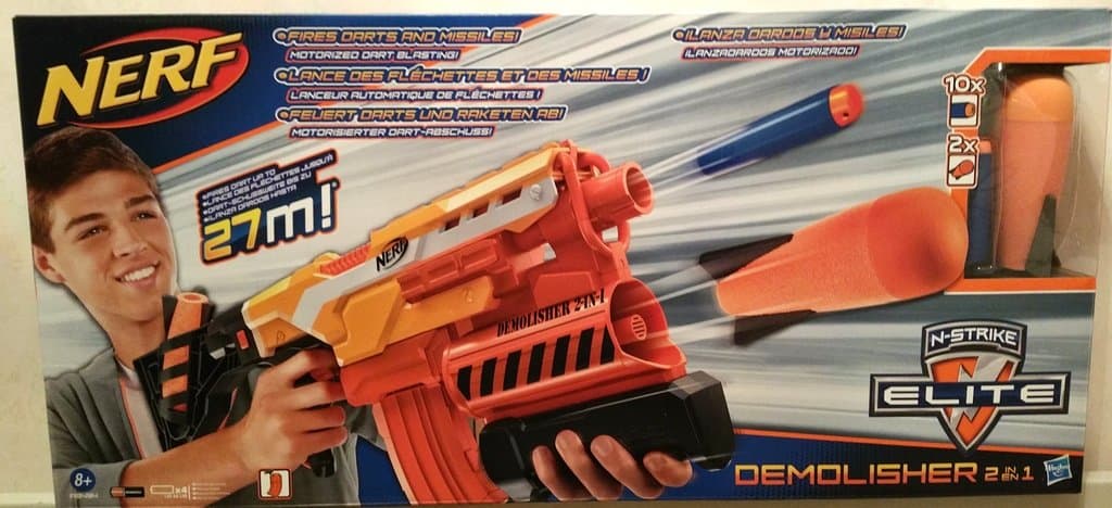 NERF N-Strike Elite Demolisher 2-i-1-blaster + 10 st pilar & 2 st Missiler