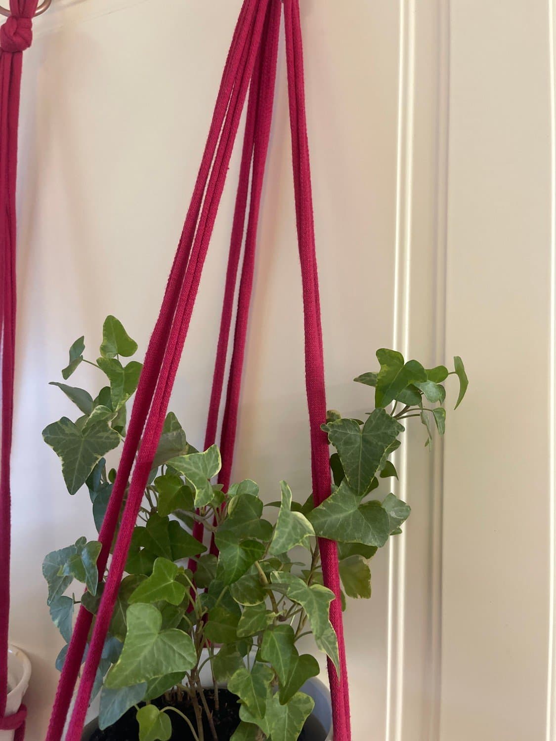 2 cerise amplar handmade / makramé 16-20 cm