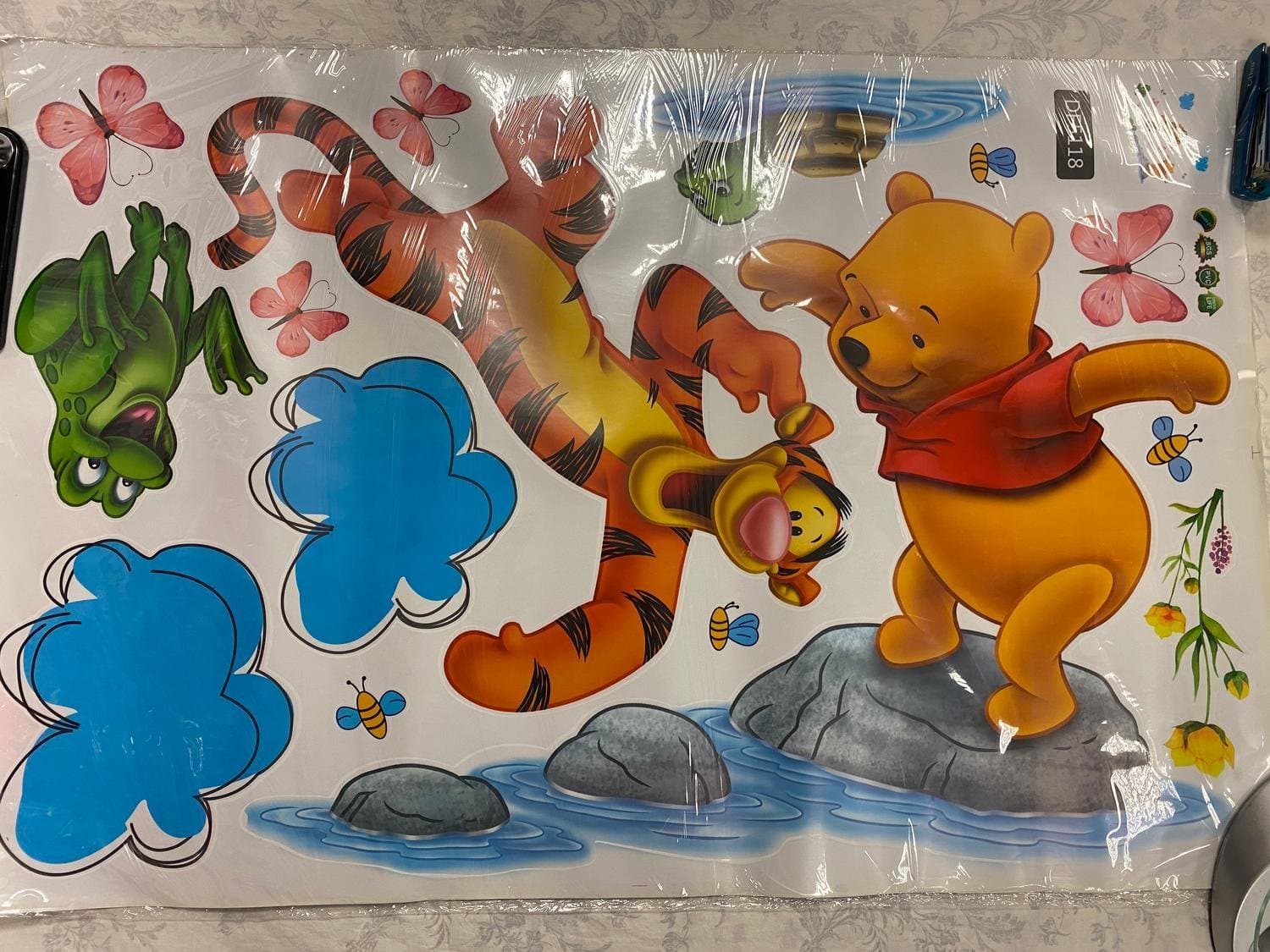 Nalle Puh Väggdekor Wallsticker - Barnrummet Väggklistermärken