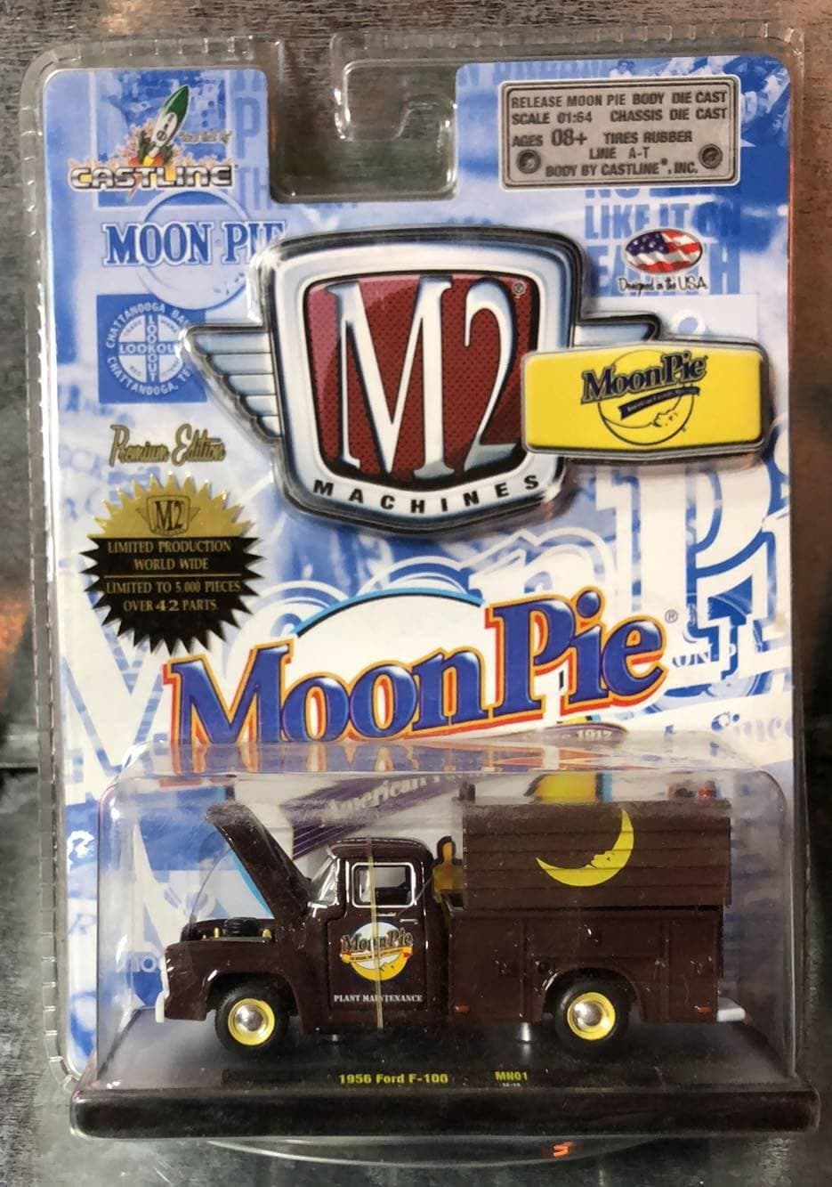 Castline Premium Edition M2 Machines Moon Pie 1956 Ford F-100 MN01 1:64