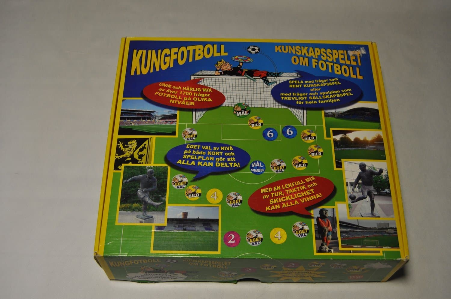 KUNGFOTBOLL - kunskapsspelet om fotboll! - ovanligt sällskapsspel!