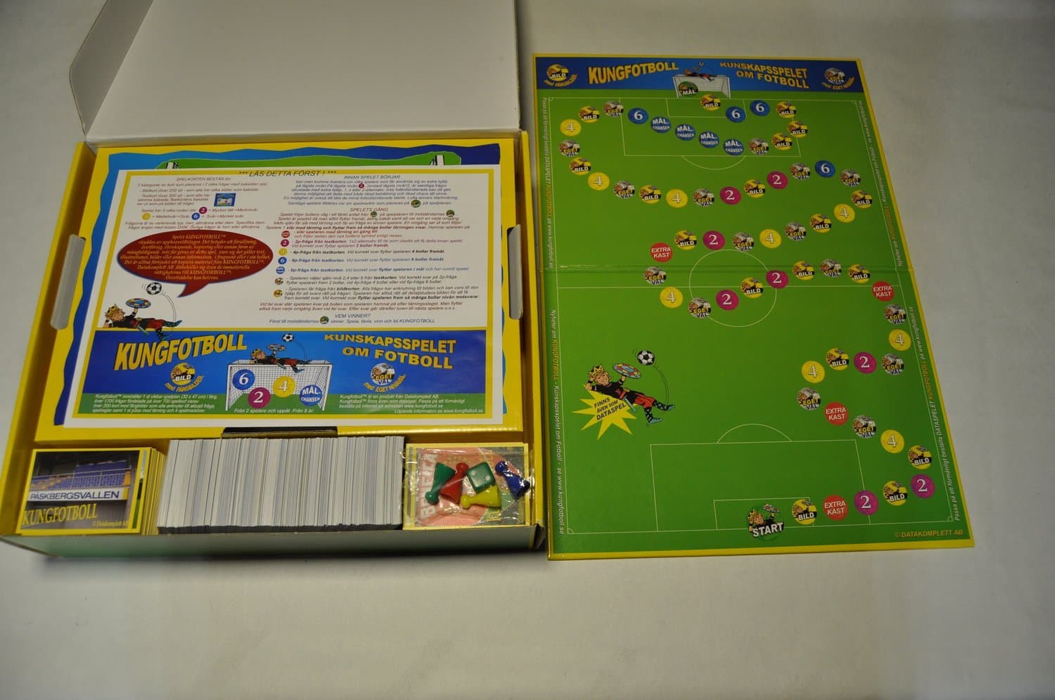 KUNGFOTBOLL - kunskapsspelet om fotboll! - ovanligt sällskapsspel!