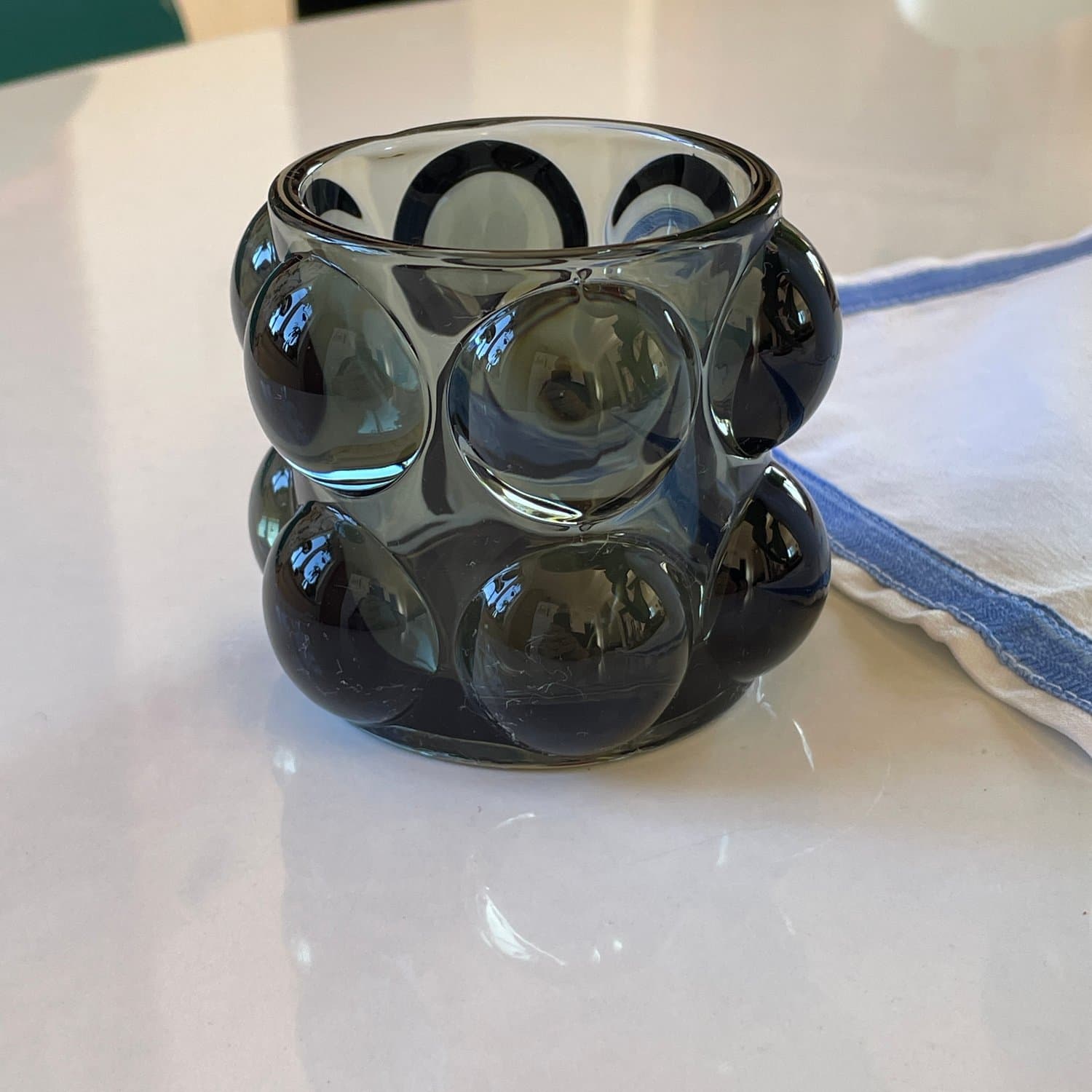 Ljuslykta noppig rökfärgad