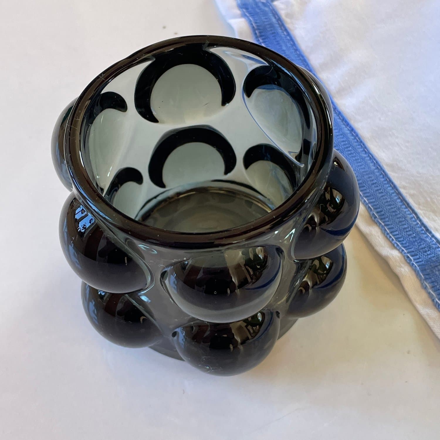 Ljuslykta noppig rökfärgad