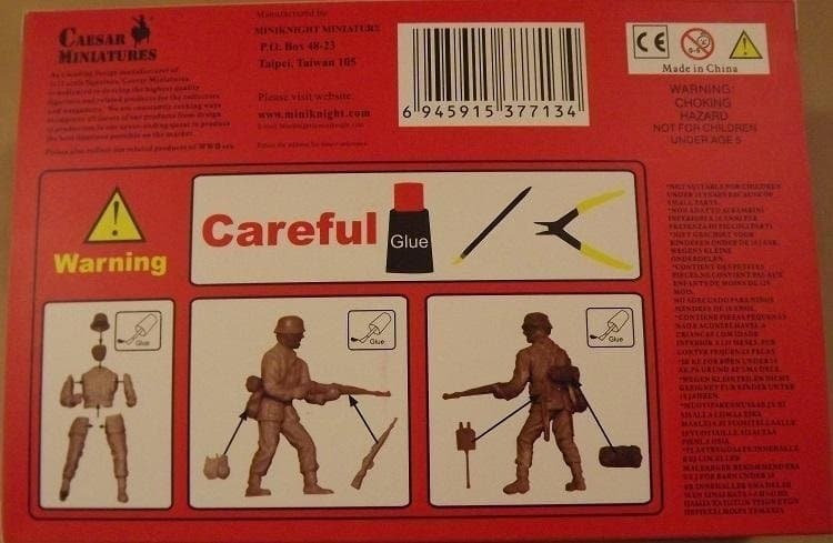 WWII GERMAN AFRIKA CORPS OBS 16st MULTIPOSE FIGURES!! Caesar 1/72 OÖPPNAD