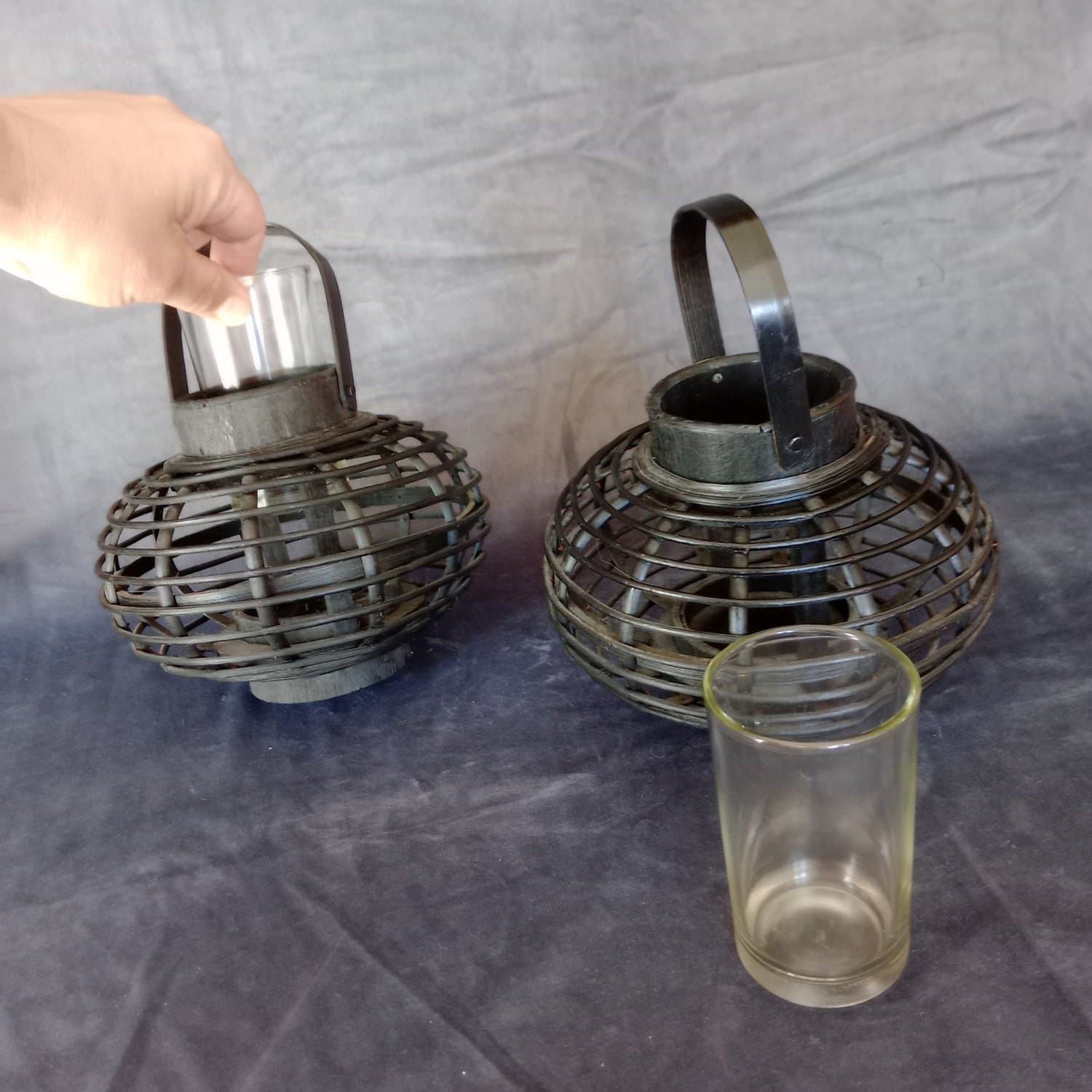 2st ljushållare ljuslyktor