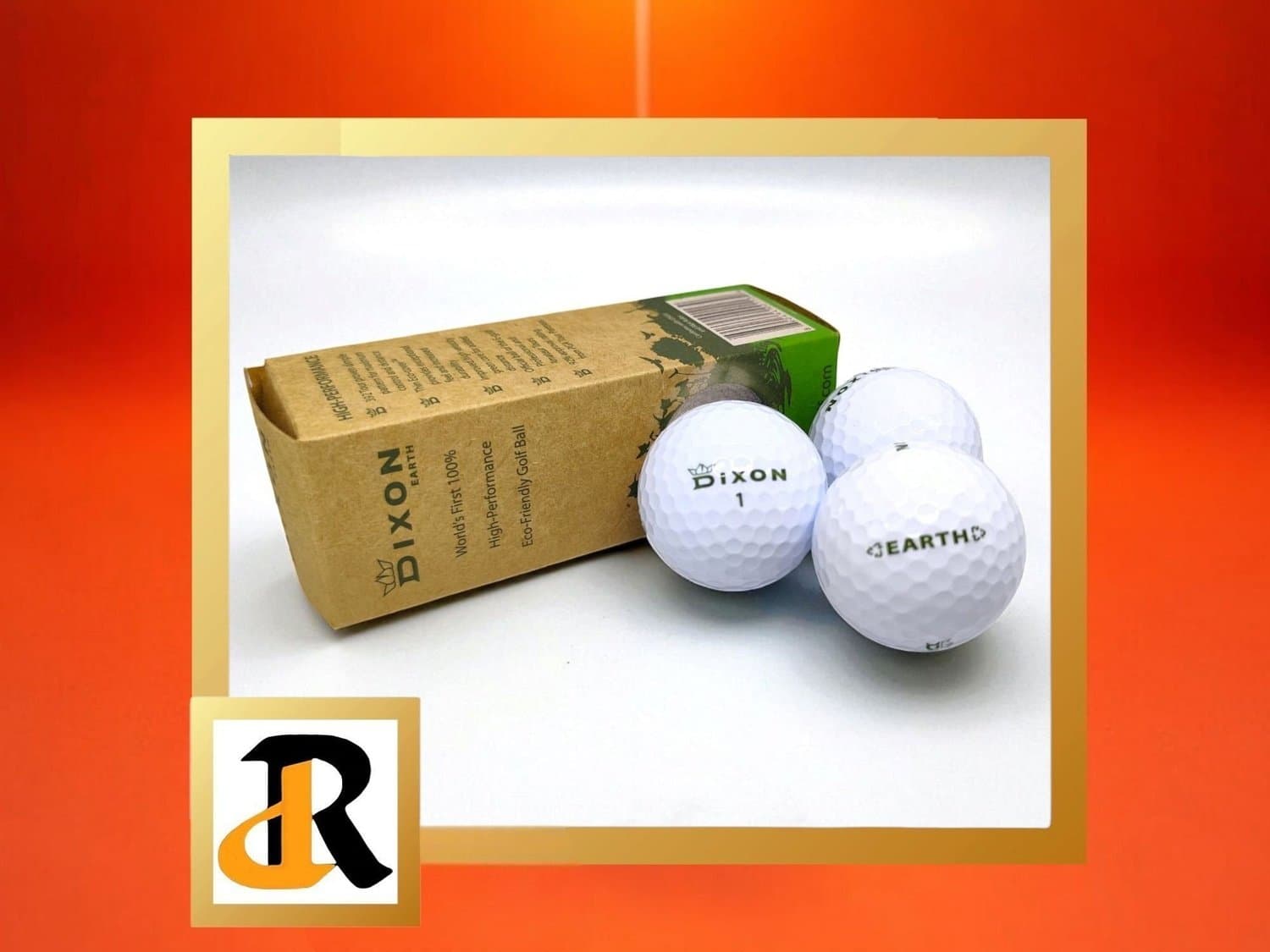 3 st Dixon Earth Golfbollar, miljövänliga
