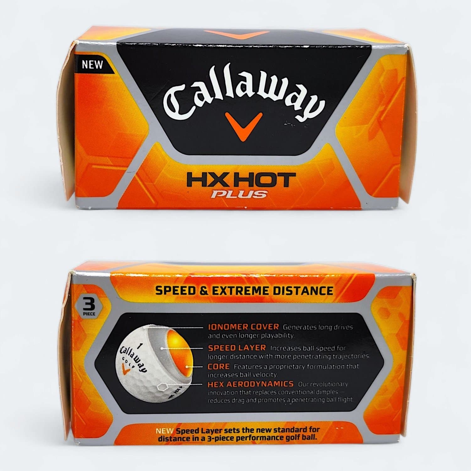 2 st Callaway HX Hot Plus Golfbollar