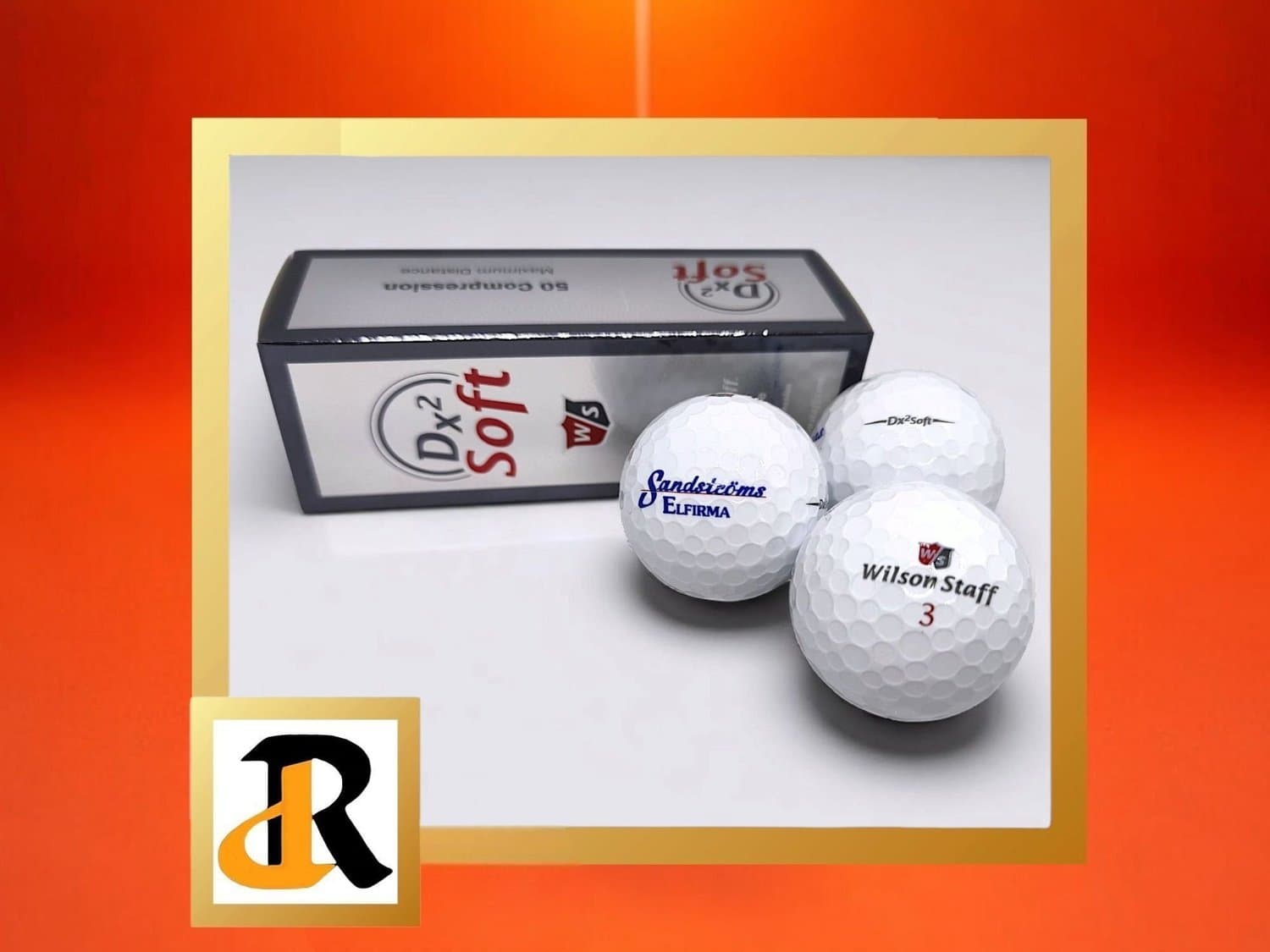 3 st Wilson Staff Dx2 Soft Golfbollar