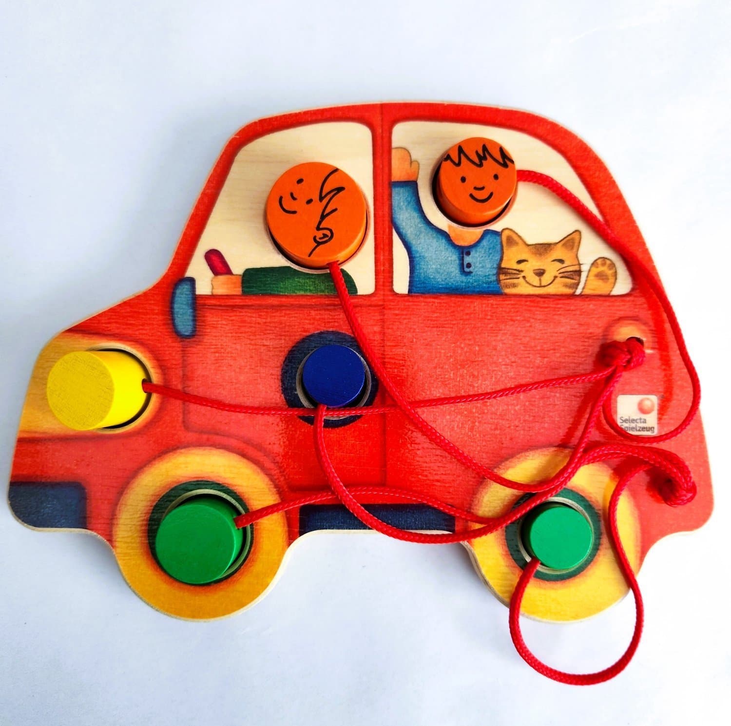 Tappino Wooden Baby Game - Selecta Germany - Color & Size Travel Toy