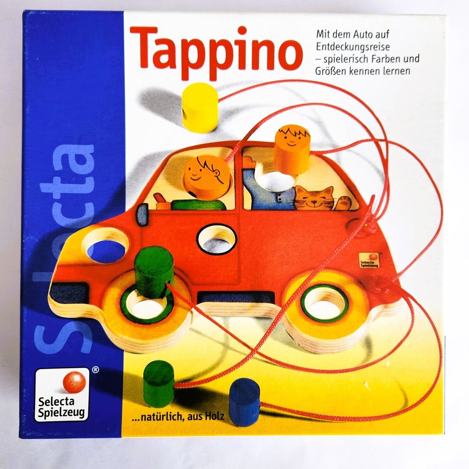 Tappino Wooden Baby Game - Selecta Germany - Color & Size Travel Toy