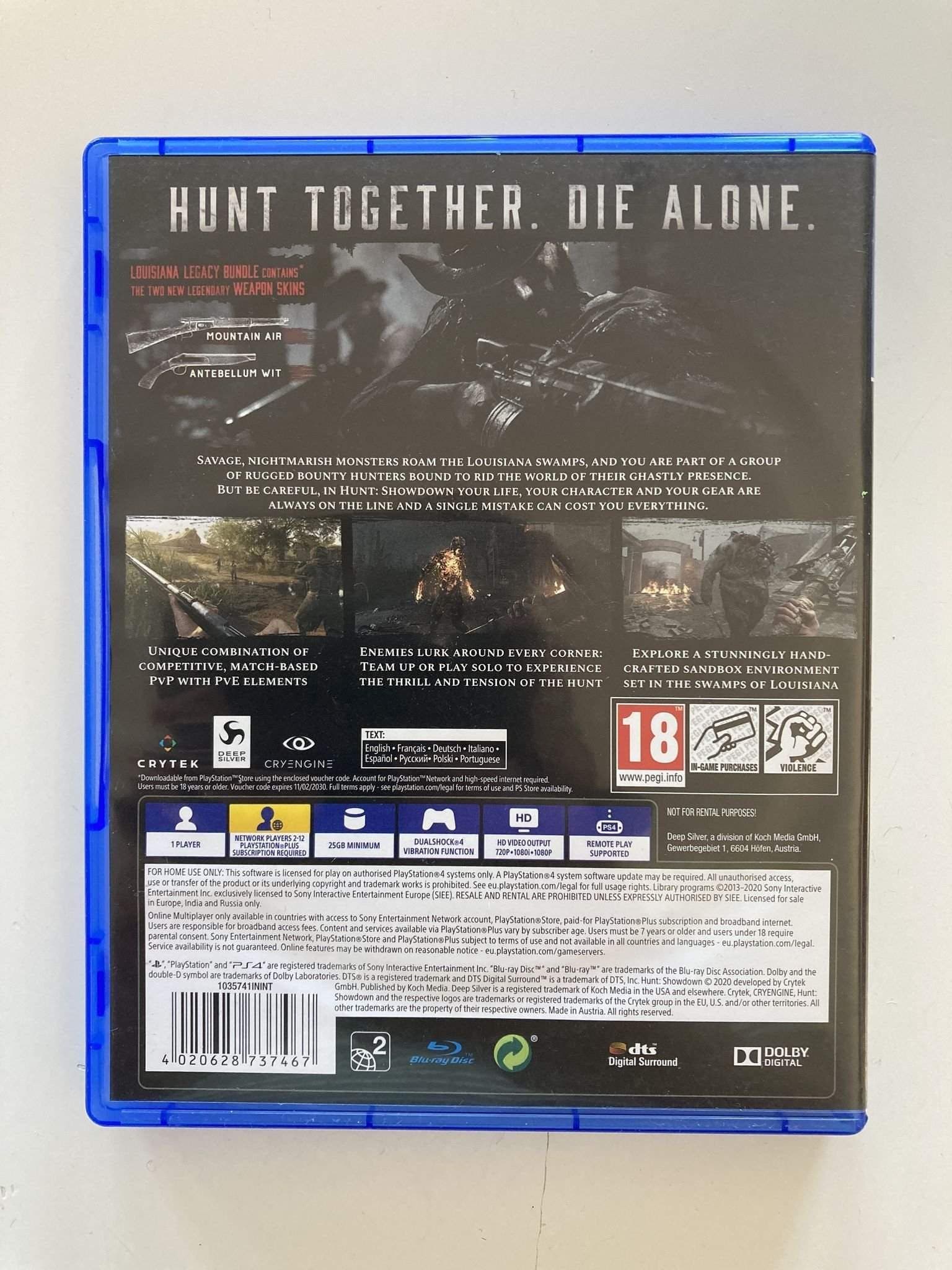 Hunt showdown PS4 (läs beskrivning)