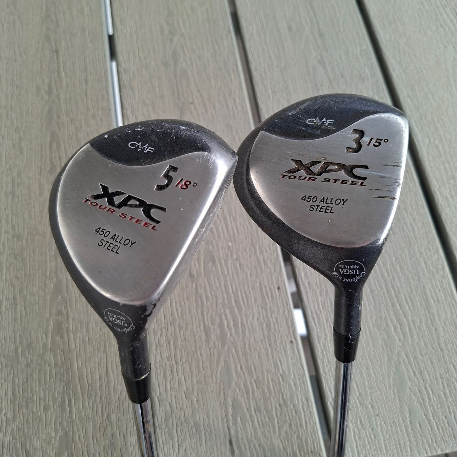 XPC Tour Steel trätre + träfem fairwaywoods metalwoods stålskaft