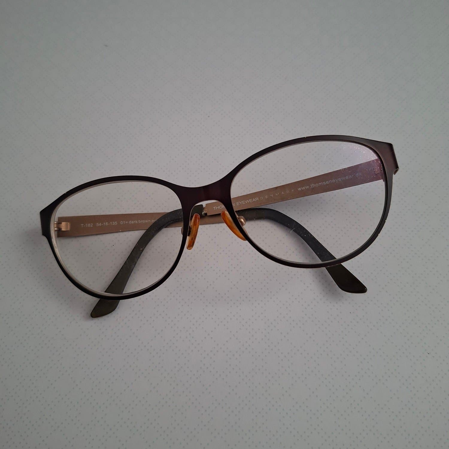 Thomsen Eyewear T-182 Dark Brown antras 54-16-135 Denmark Scandinavian Design