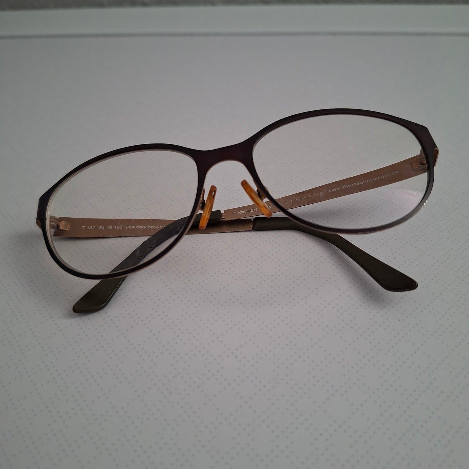 Thomsen Eyewear T-182 Dark Brown antras 54-16-135 Denmark Scandinavian Design