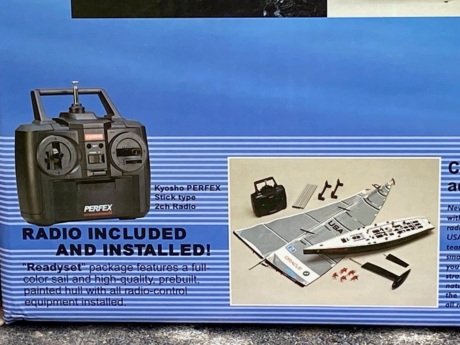 Radiostyrd segelbåt Kyosho Fortune 612 "Oracle BMW Racing" edition - oanvänd!