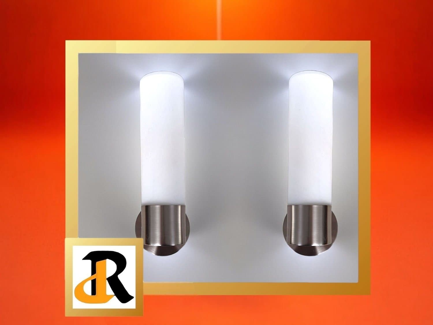 2 st oanvända vägglampor av märket Rydéns, modell Aqua Satin.