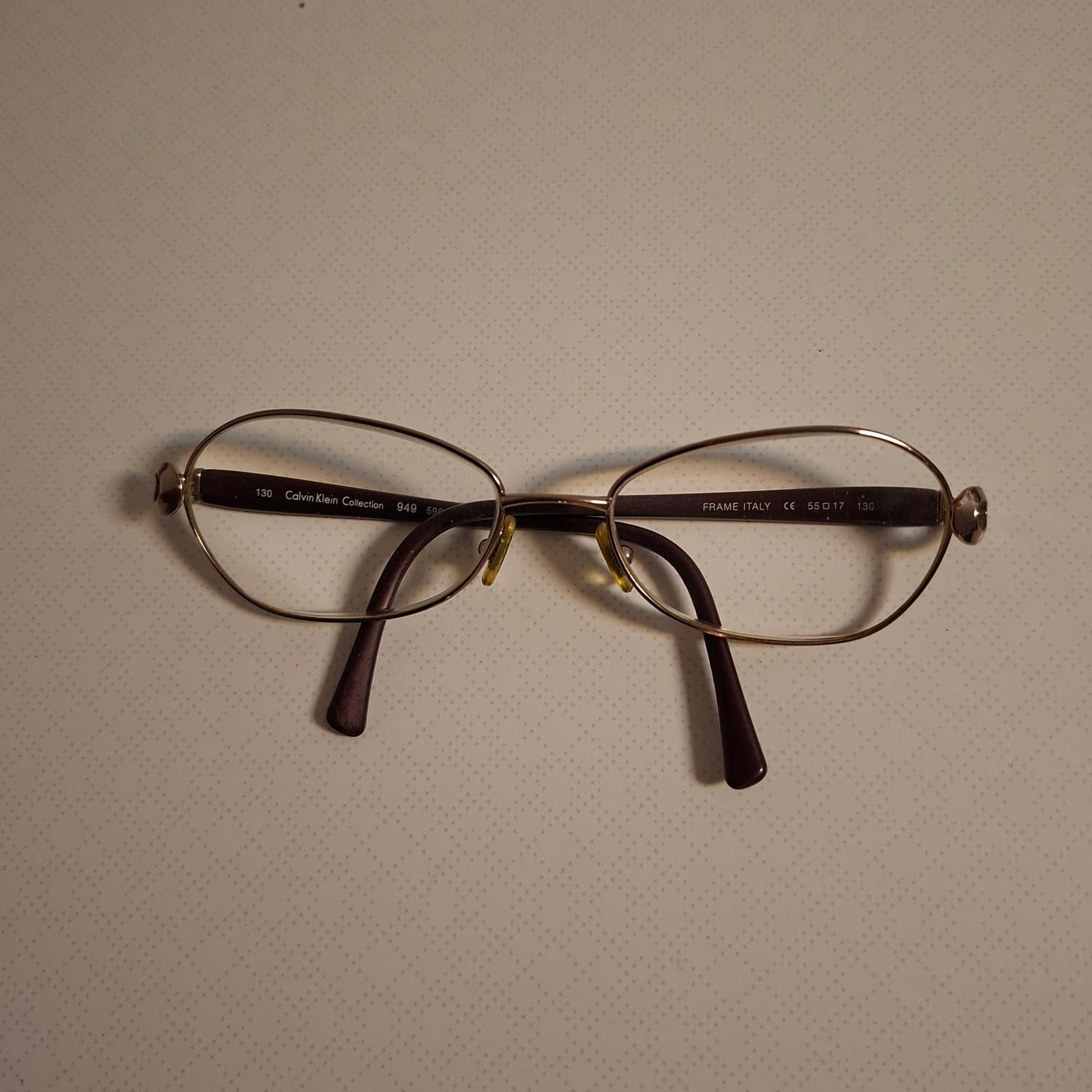 Vintage CALVIN KLEIN COLLECTION CK949 Eyeglass Frame Japan 55-17-130 Purple 596
