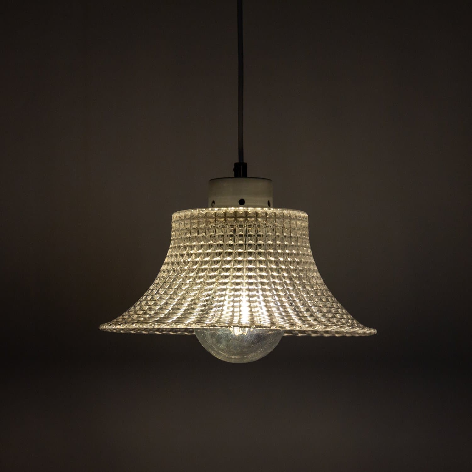Takpendel Orrefors kristallglas, Design Carl Fagerlund, 1960-tal