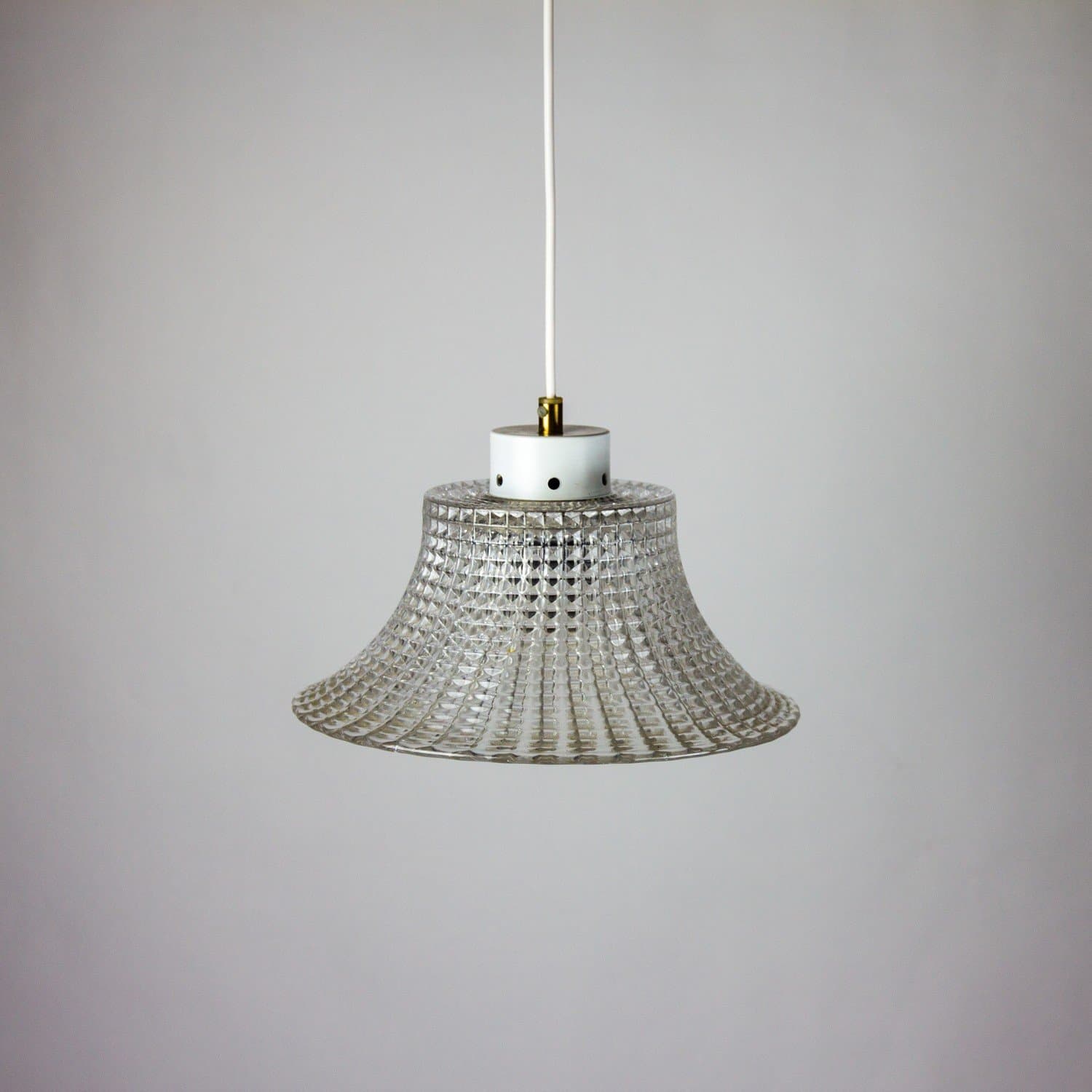 Takpendel Orrefors kristallglas, Design Carl Fagerlund, 1960-tal