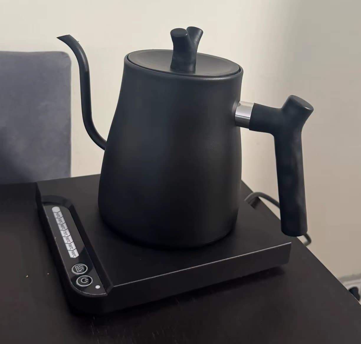 1000W 1L smart vattenkokare med konstant temperatur, handhällbar kaffekanna