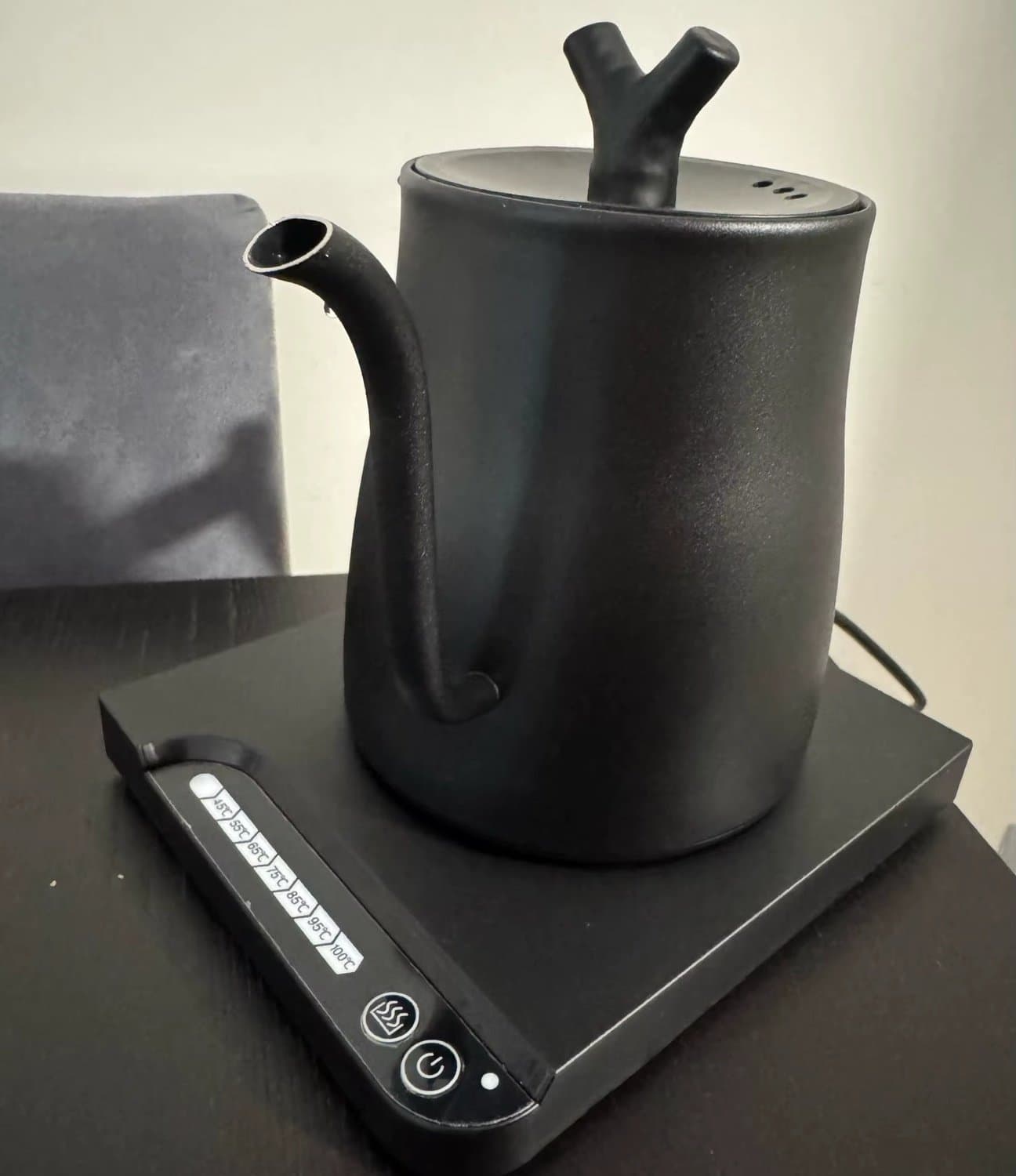 1000W 1L smart vattenkokare med konstant temperatur, handhällbar kaffekanna