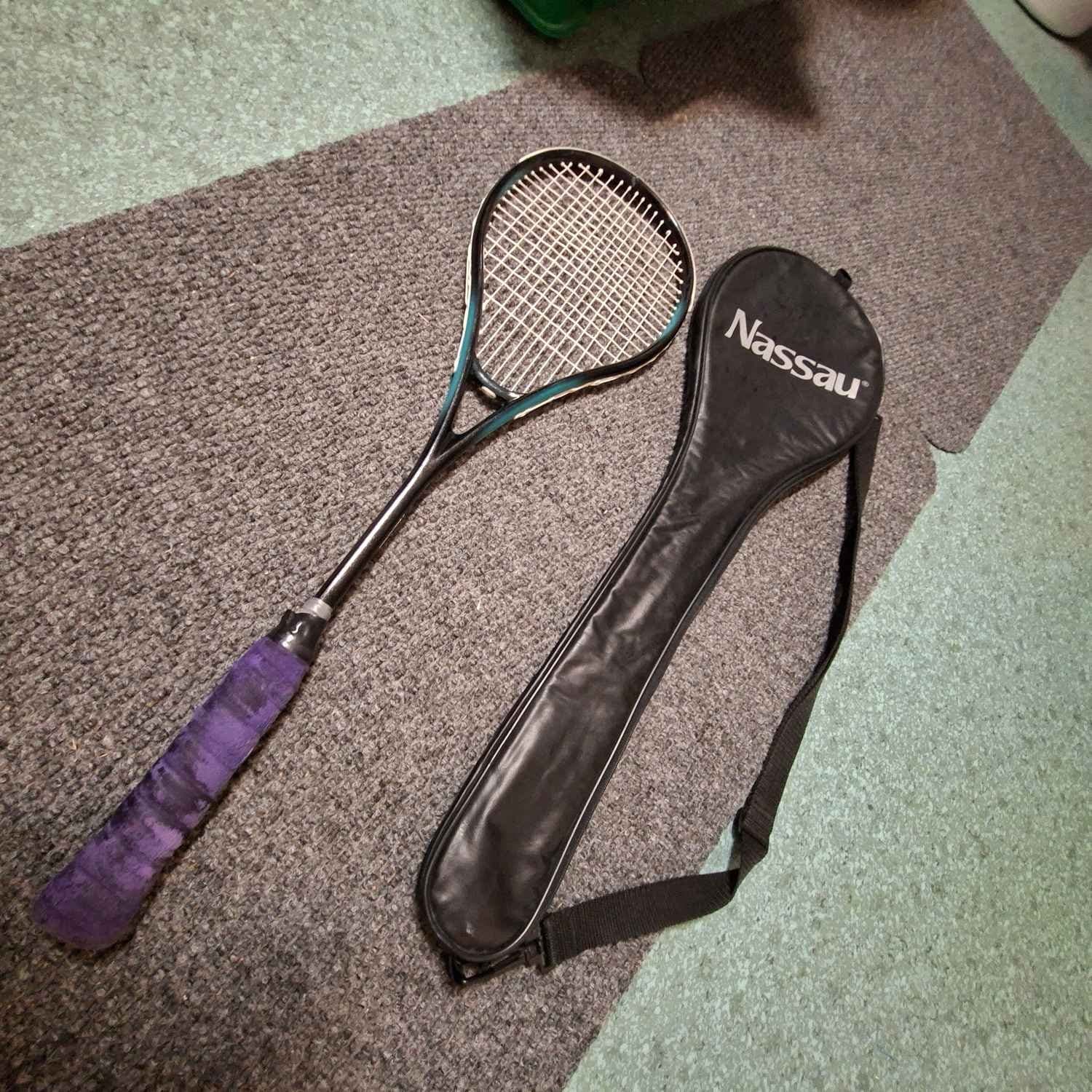 NASSAU Ceramic racket squash squashracket m fodral
