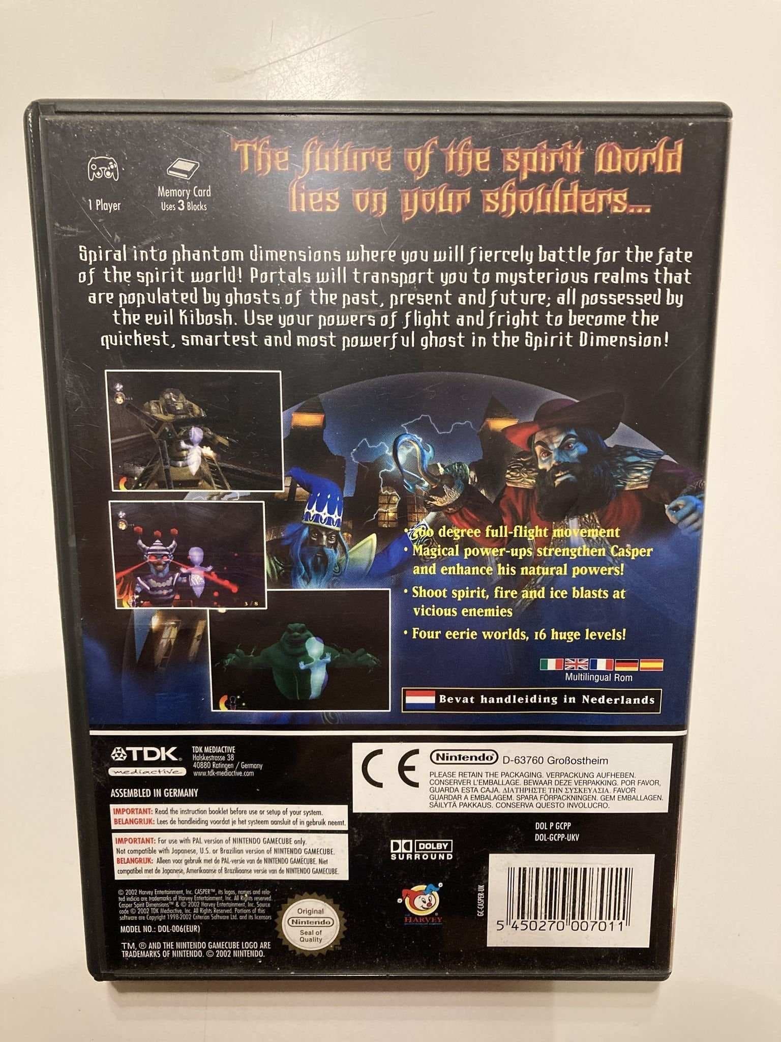 Casper Spirit Dimensions Gamecube
