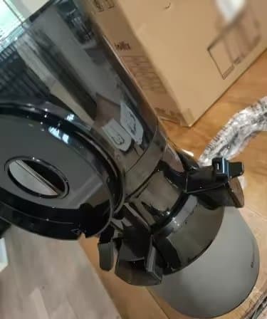 40-65 rpm 250W kallpressad juicepress med 130mm matningsränna, hög juiceutbyte