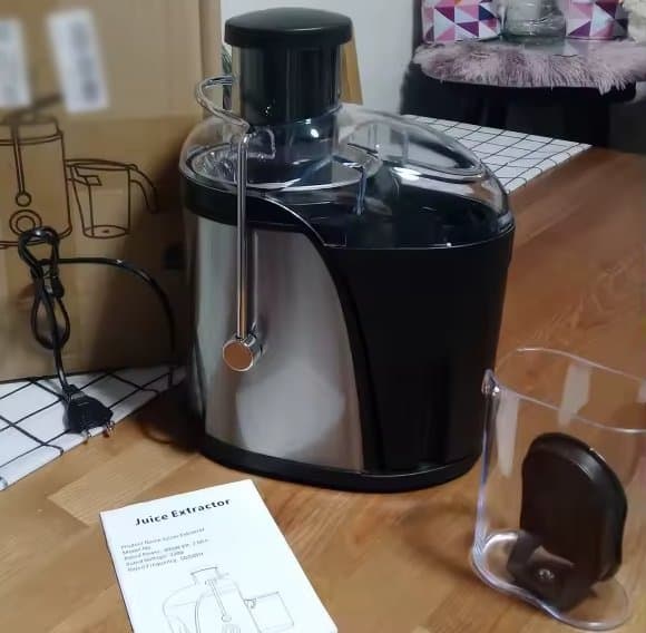 400W 22000 RPM elektrisk juicepress, 2-hastighetsdesign, lätt att rengöra