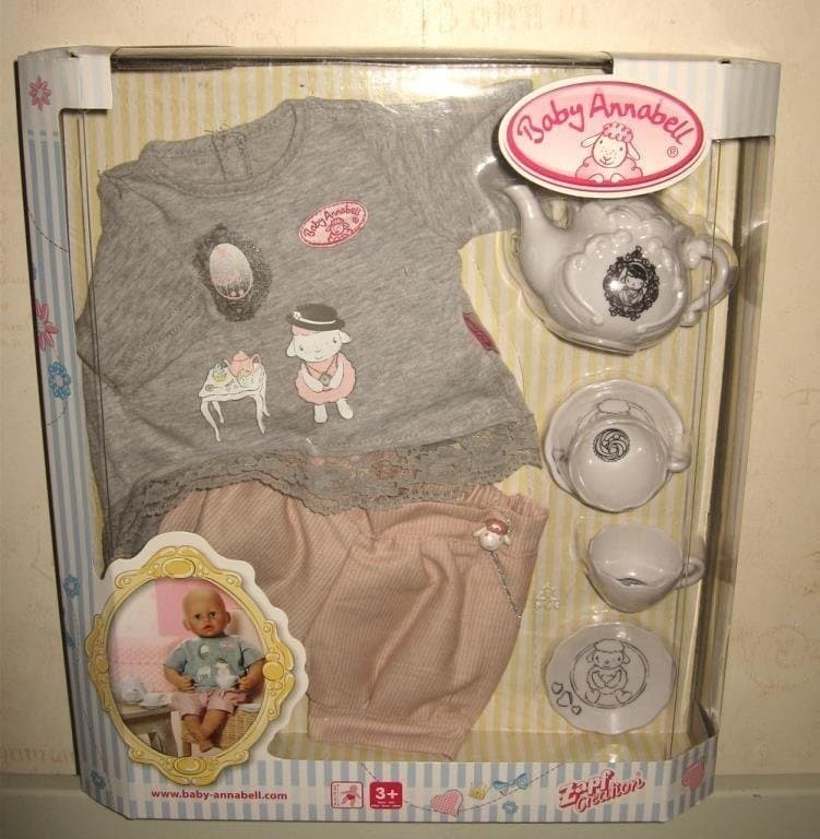Baby Annabell - Tebjudnings Klädset med Teservis till Docka