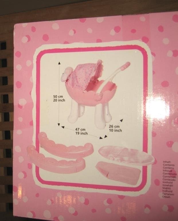 Baby Annabell 2in1 Dockvagn & Docksängsvagga till docka Säng